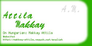 attila makkay business card